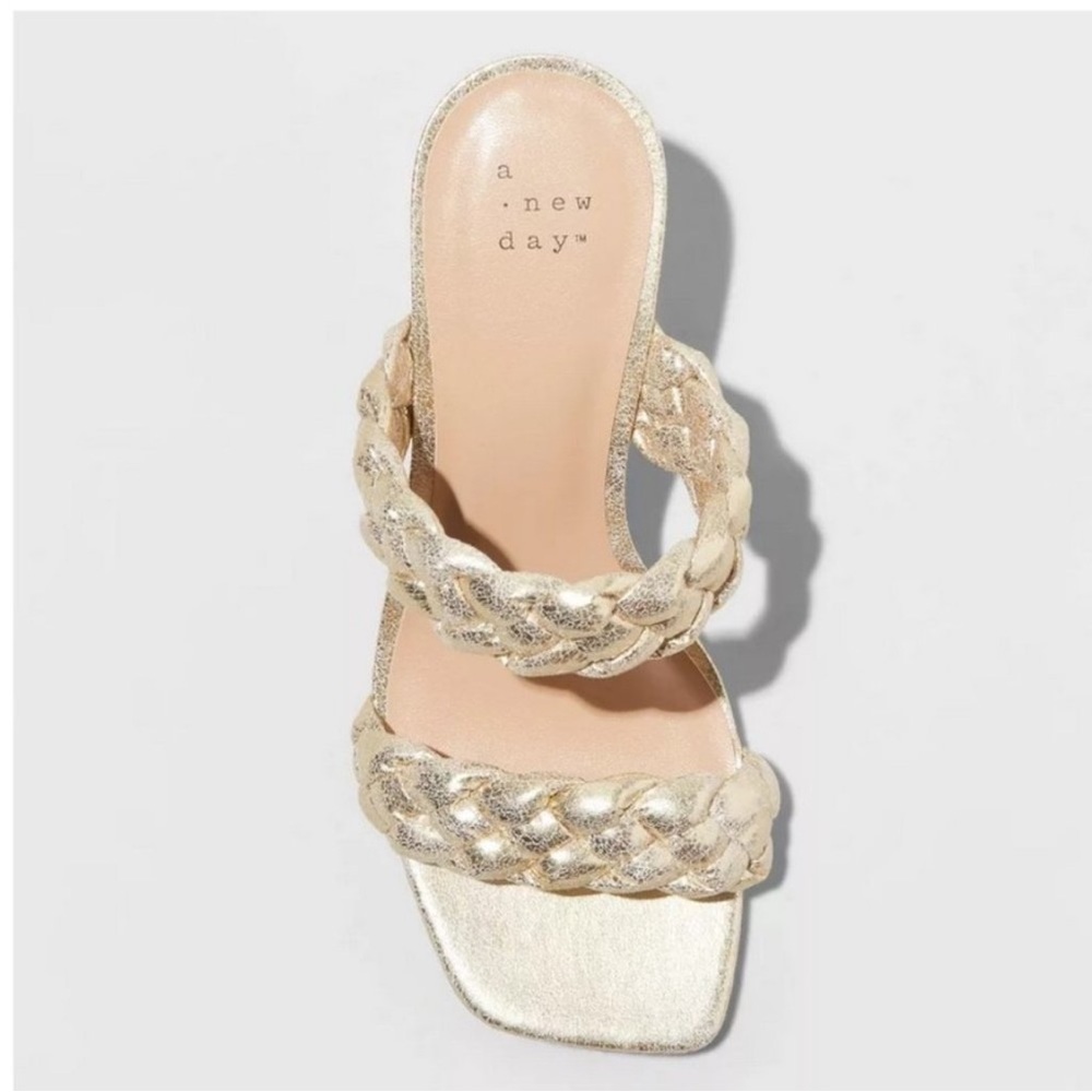 Women's Basil Heels - A New Day™ Gold - Picture 3 of 4